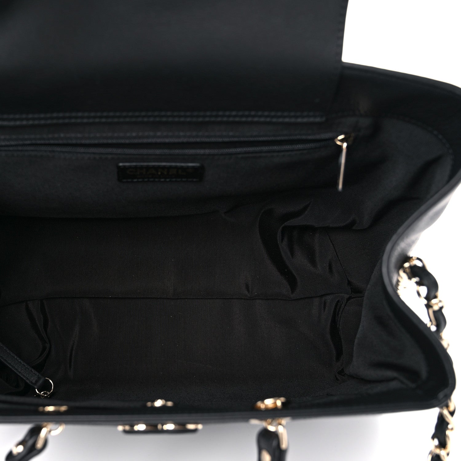 Chanel Bullskin Stitched Medium Shopping Bag Black 5 of 11