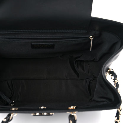 Chanel Bullskin Stitched Medium Shopping Bag Black 5 of 11