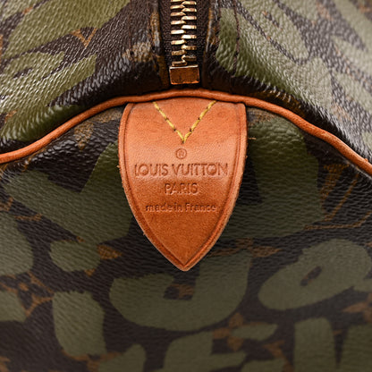 Louis Vuitton Monogram Graffiti Speedy 30 Kaki 6 of 15