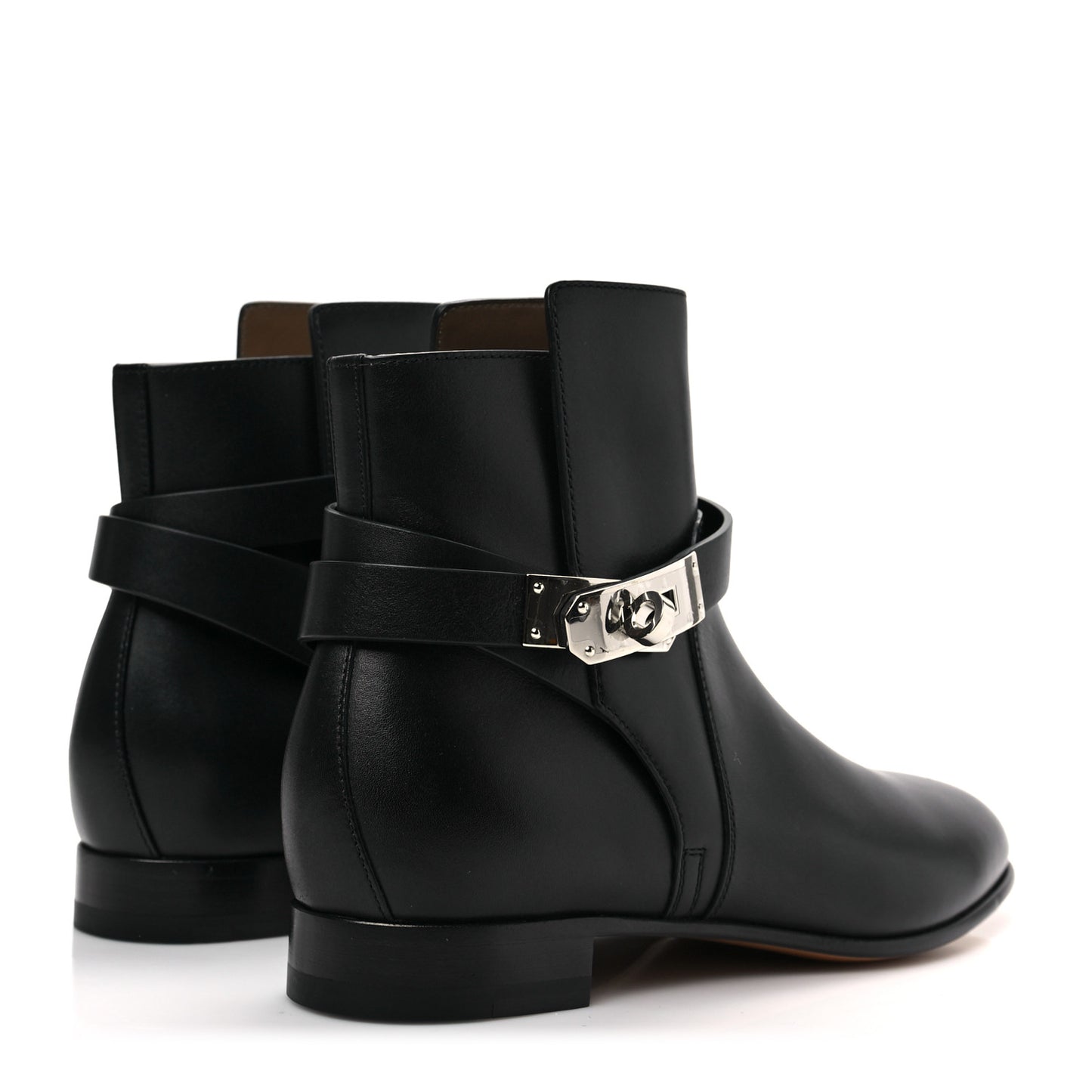 Calfskin Neo Low Boots 36 Black