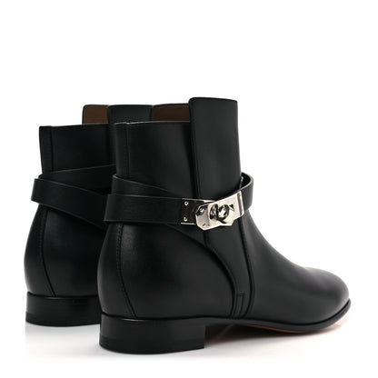 Hermes Calfskin Neo Low Boots 36 Black 4 of 7