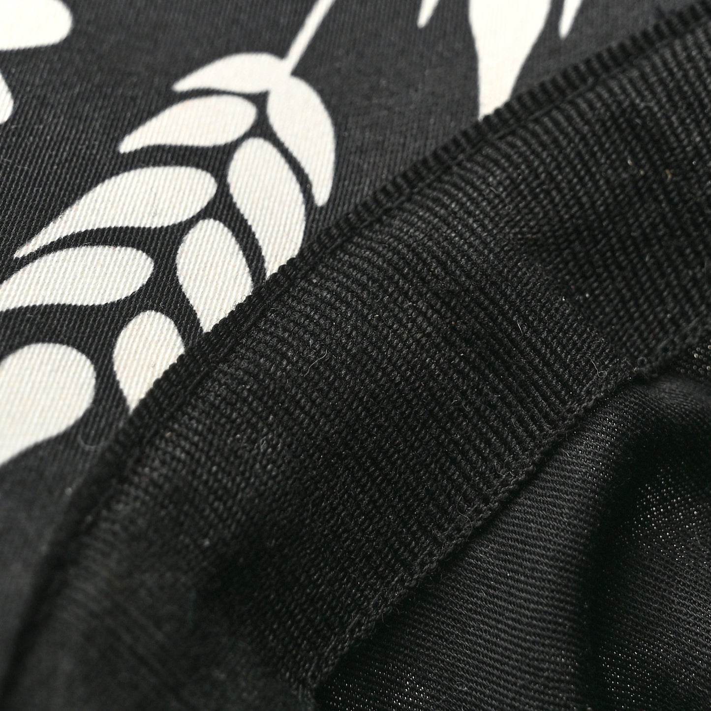 Cotton Cap Hat Black White