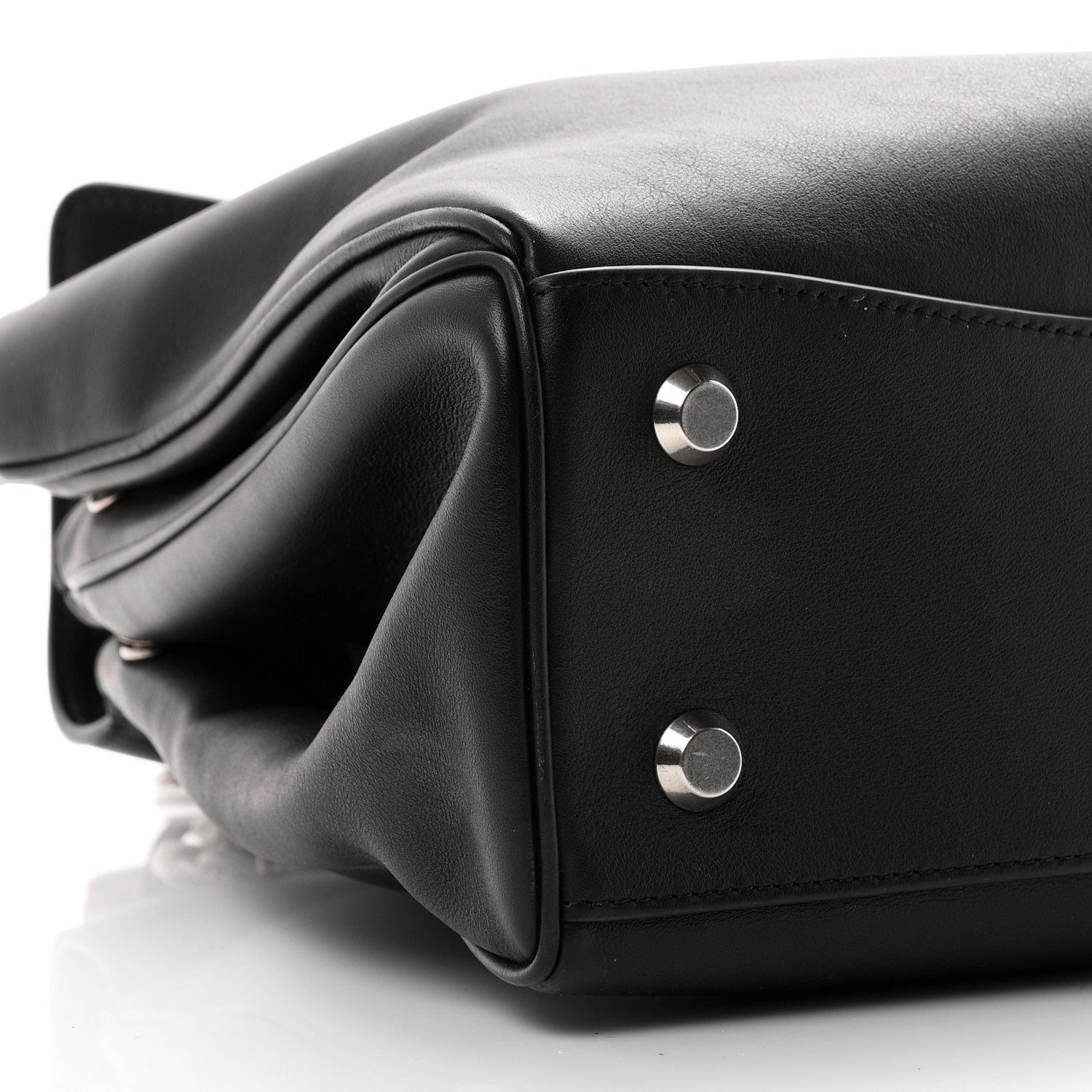 Balenciaga Natural Smooth Calfskin Medium Rodeo Top Handle Handbag Black 8 of 9