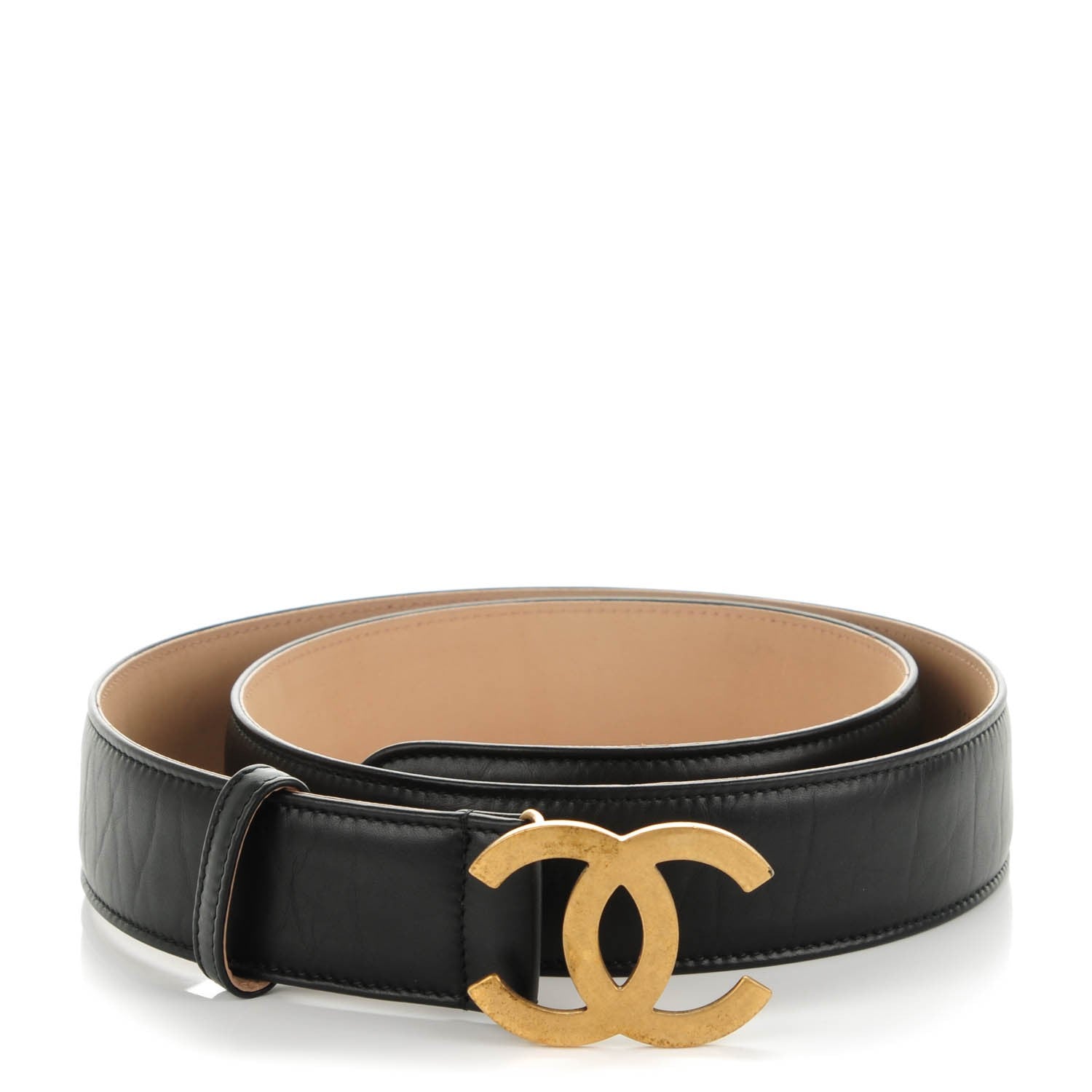 Chanel Calfskin CC Belt 100 40 Black 1 of 6