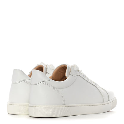 Christian Louboutin Calfskin Vieira Flat Sneakers 37.5 White 4 of 9