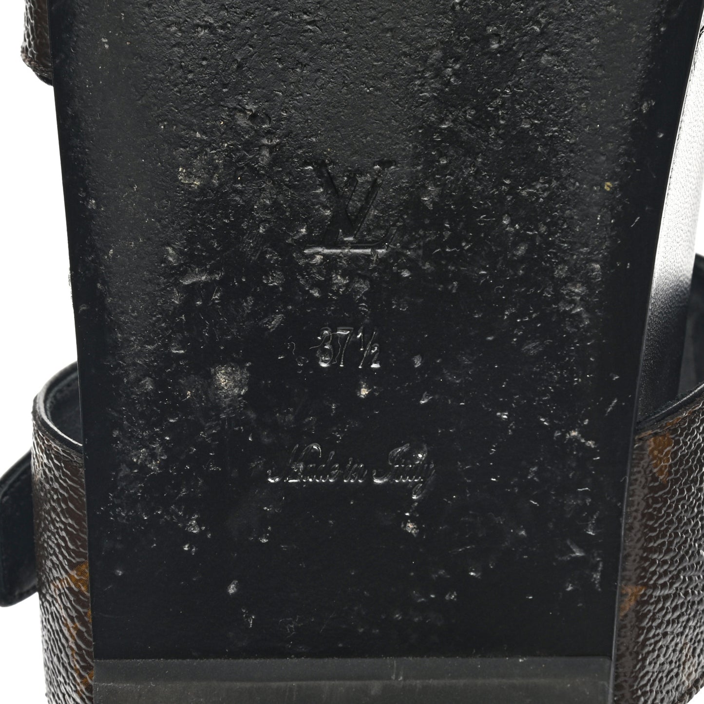 Monogram Bom Dia Mule Sandals 37.5 Black