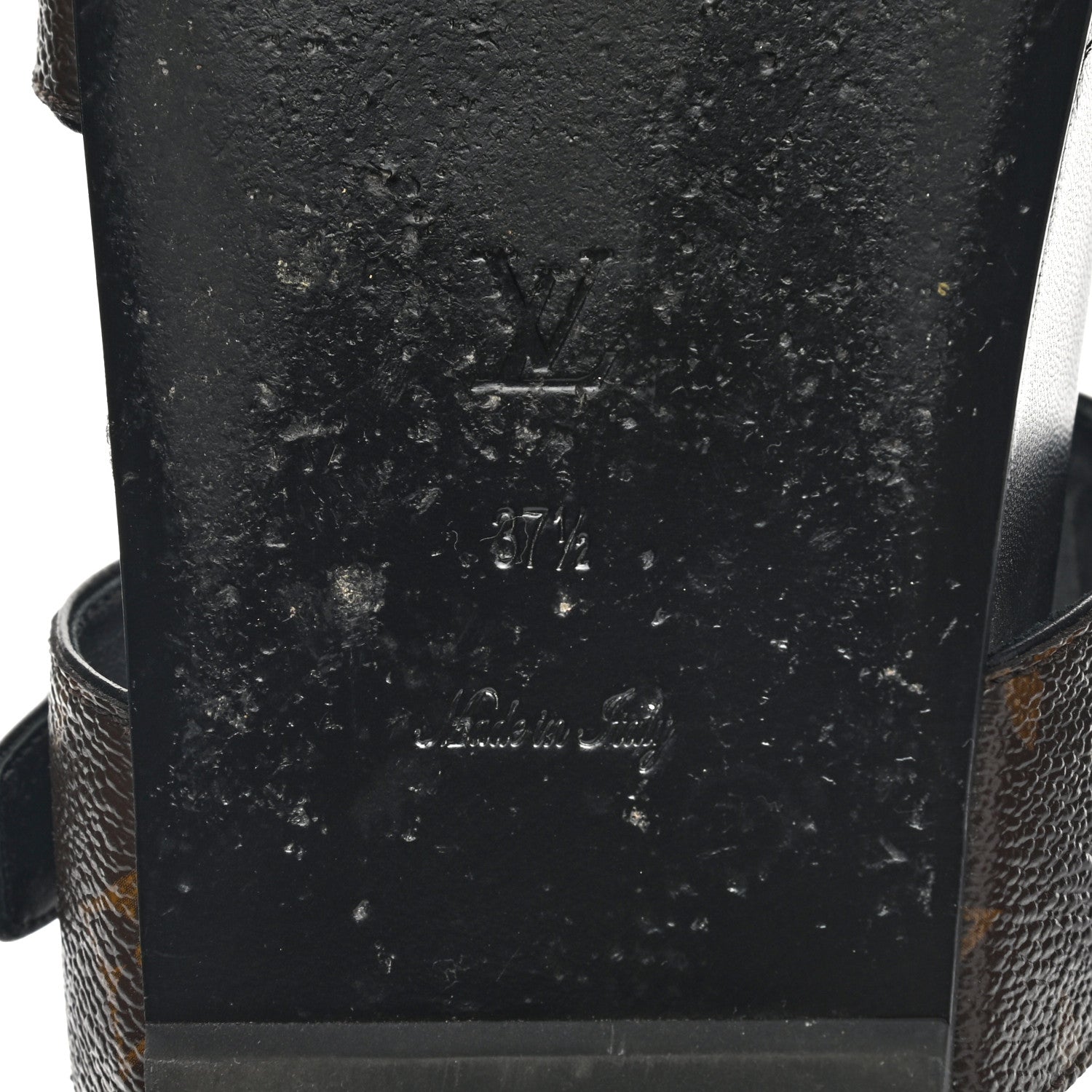 Louis Vuitton Monogram Bom Dia Mule Sandals 37.5 Black 6 of 10