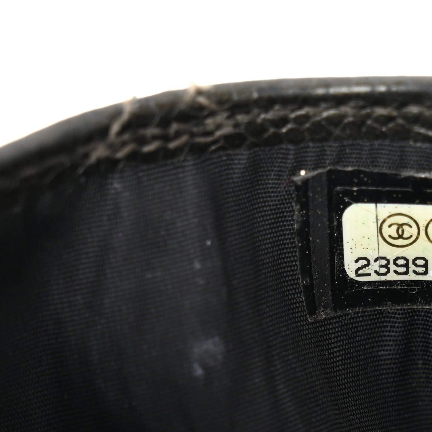 Caviar Quilted Card Holder Black