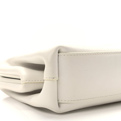 Bottega Veneta Calfskin Small The Point Triangle Bag Chalk 7 of 10