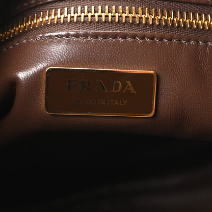 Prada Scamosciato Suede Large Aimee Shoulder Bag Cacao 6 of 10