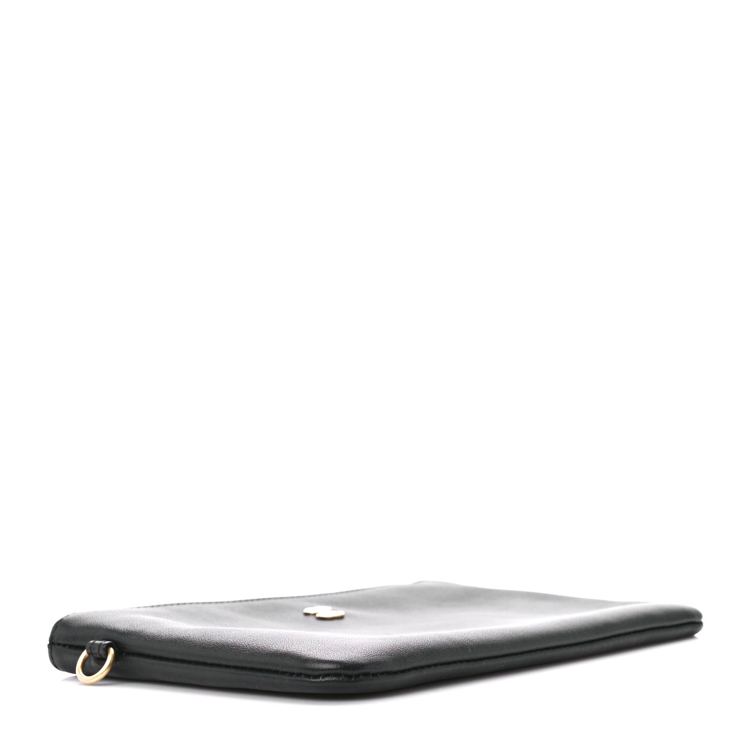 Shiny Calfskin Chanel 22 Removable Pouch Black