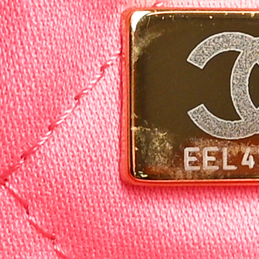 Chanel Shiny Calfskin Quilted Small Chanel 22 Coral Pink 7 of 11