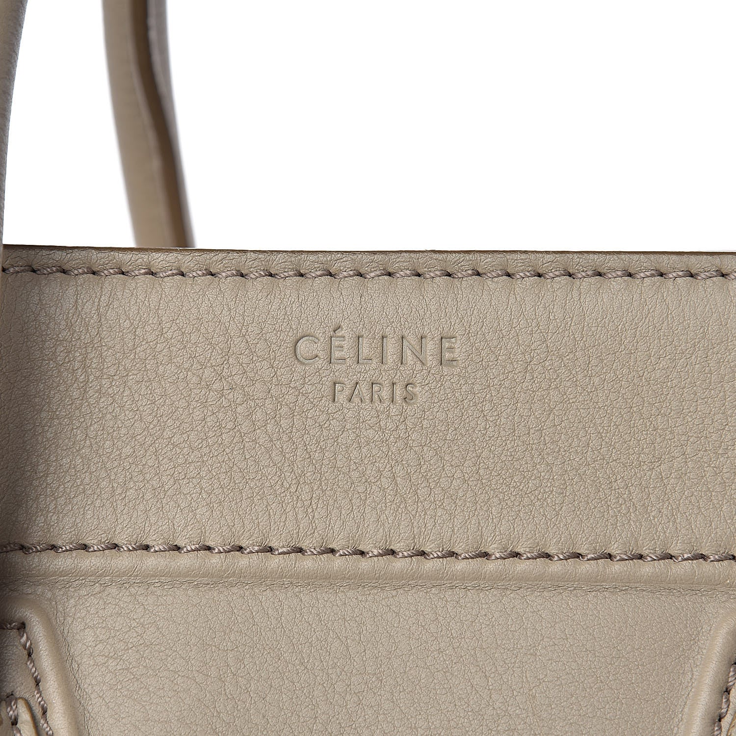 Celine Supple Calfskin Medium Phantom Luggage Beige 6 of 23