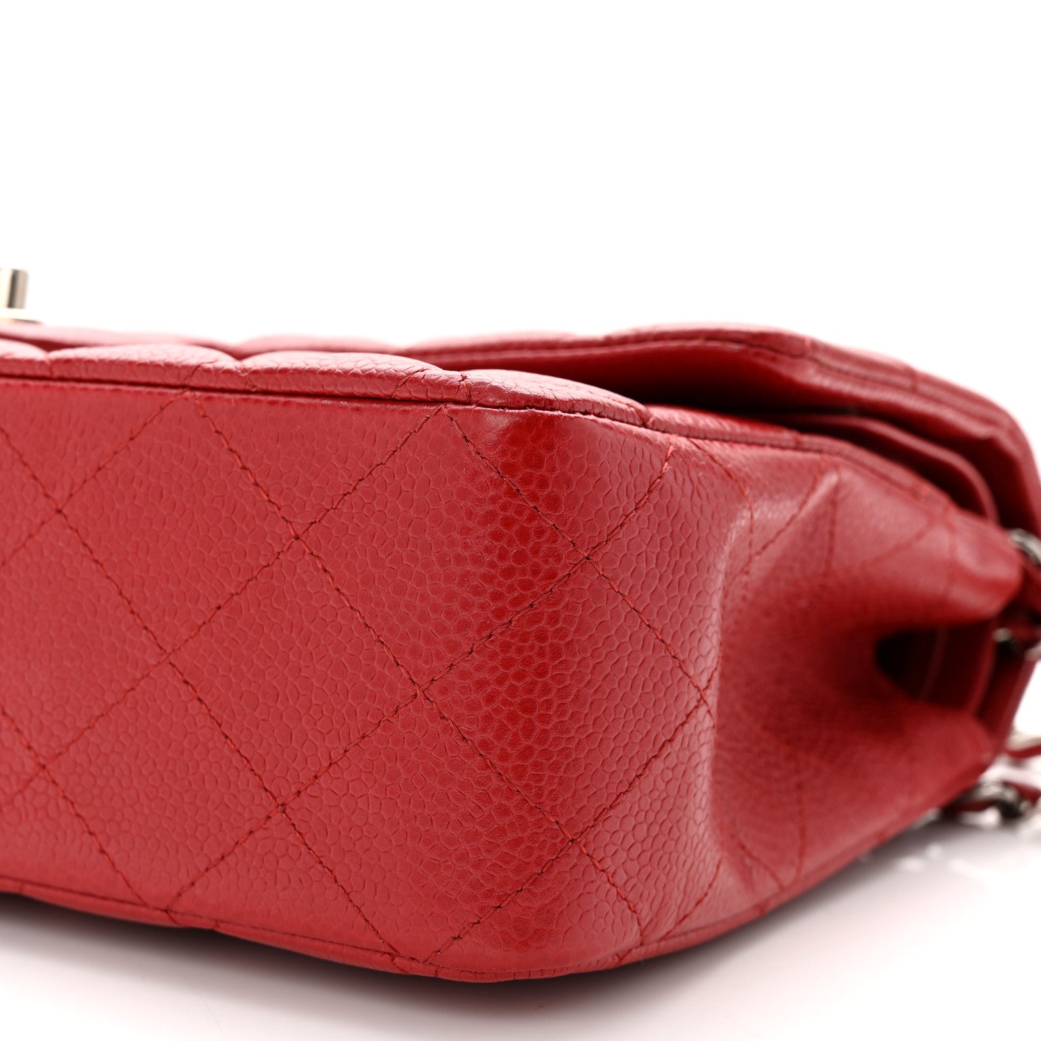 Chanel Caviar Quilted Medium Double Flap Red 10 of 10