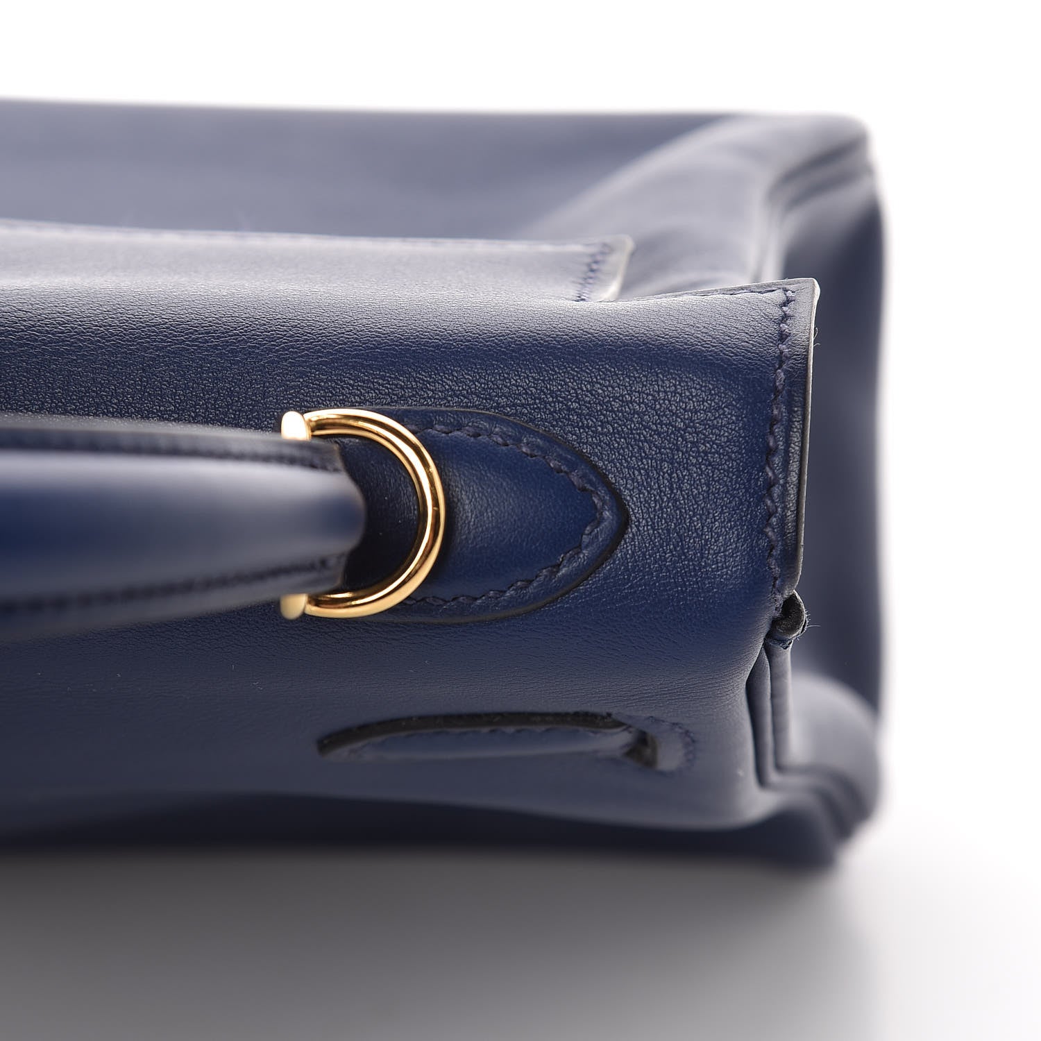 Hermes Swift Kelly Retourne 25 Bleu Saphir 10 of 39