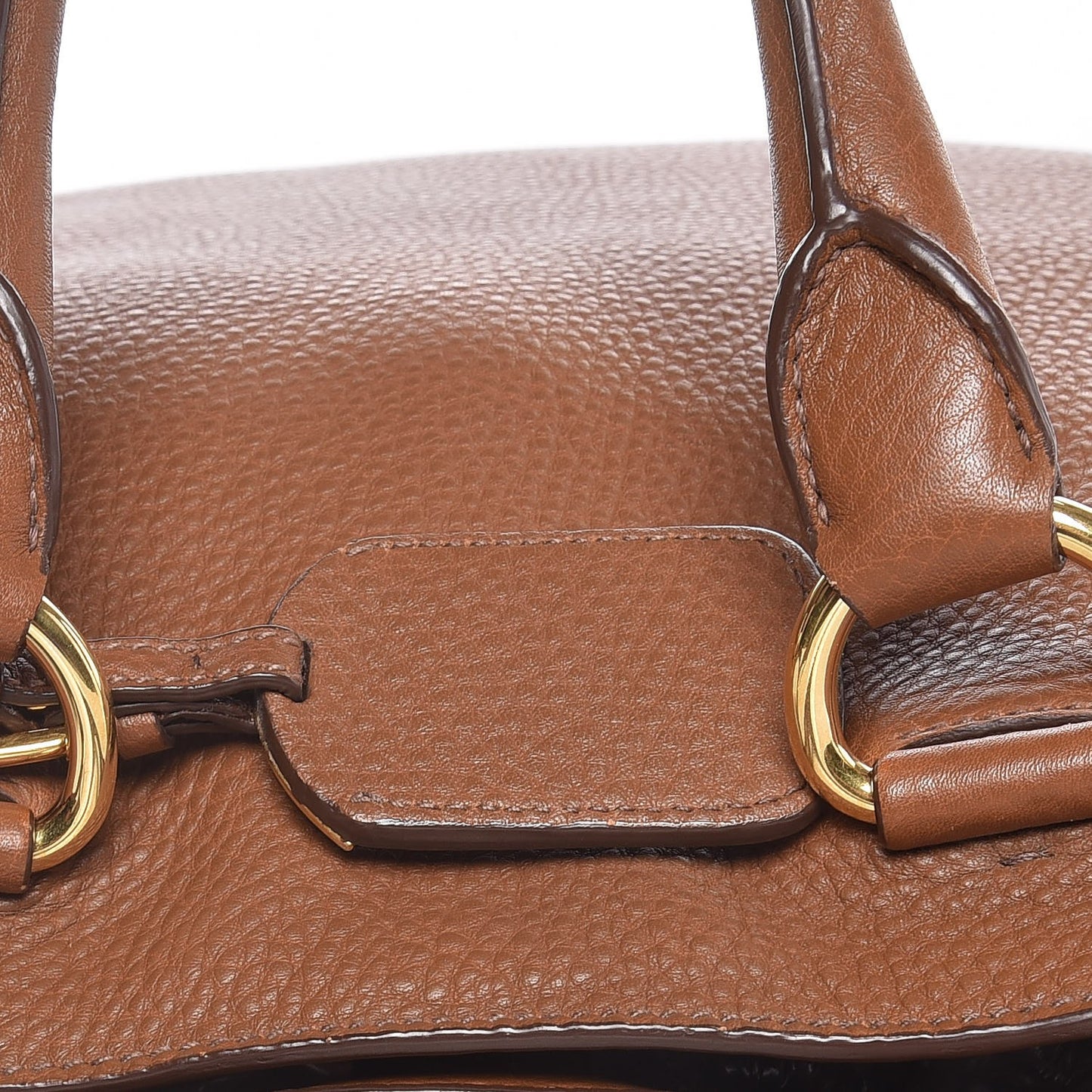 Vitello Daino Shopping Tote Brandy