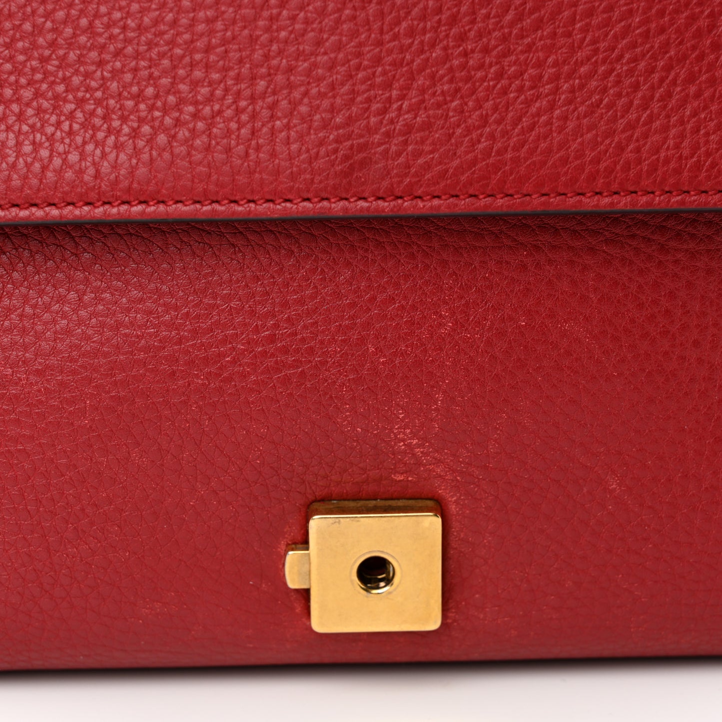 Cellarius Calfskin GG Marmont Shoulder Bag Vulcanic Red
