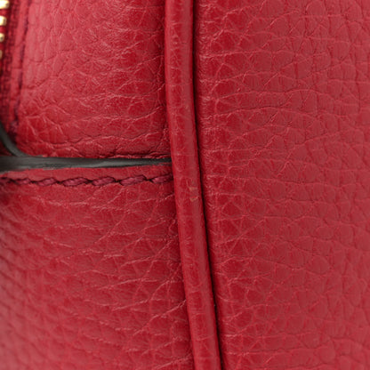 Gucci Pebbled Calfskin Small Soho Disco Bag Vibrant Red 12 of 12