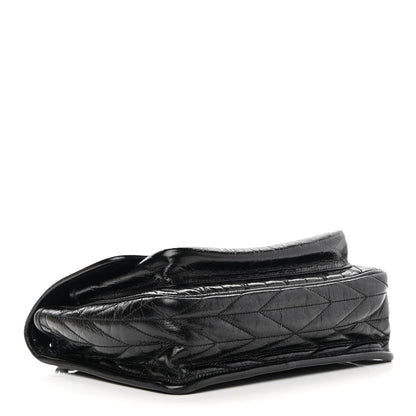 Miu Miu Vitello Shine Trapu Shoulder Bag Black 4 of 13