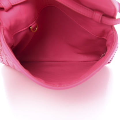 Bottega Veneta Nappa Intrecciato Flap Crossbody Fuchsia 5 of 11
