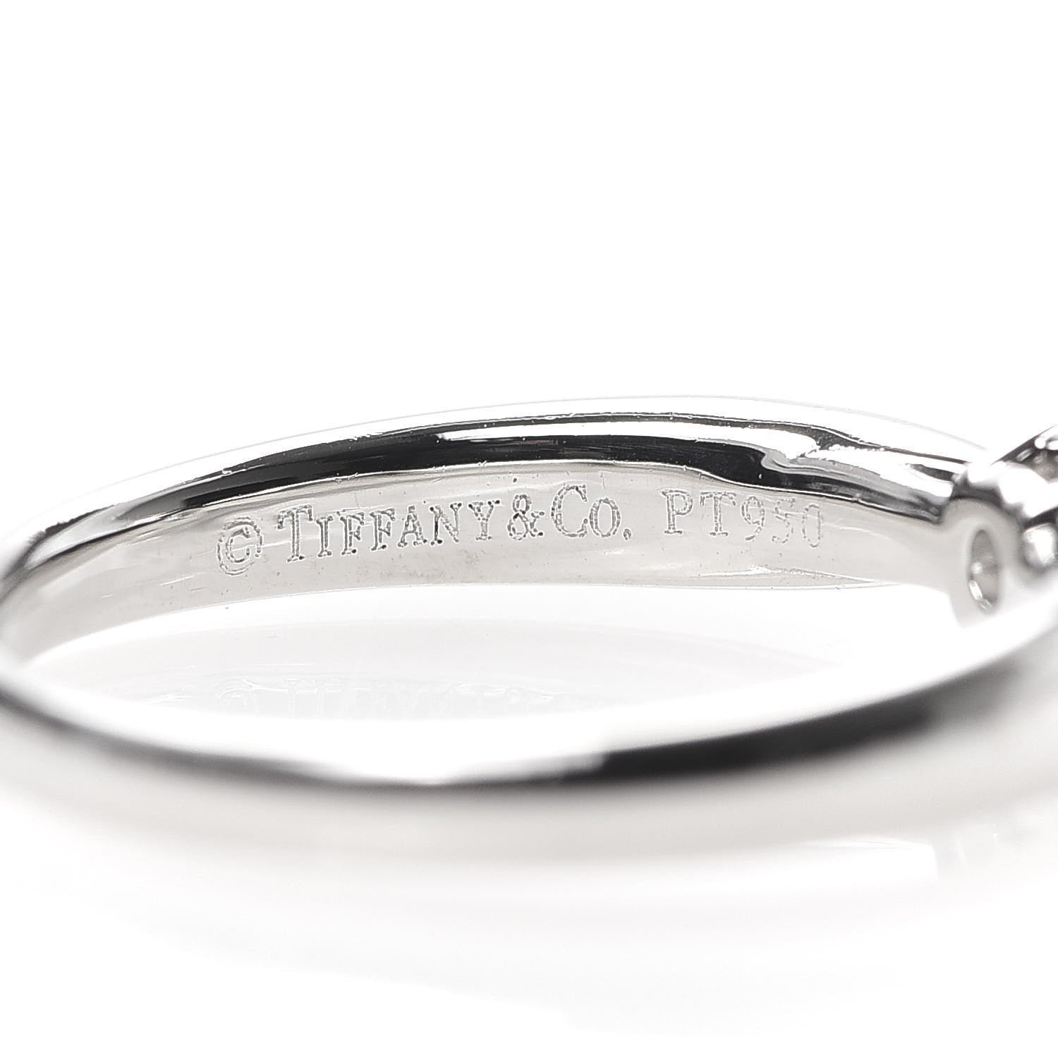 Tiffany Platinum Diamond .36ct Harmony Solitaire Engagement Ring 49 4.75 4 of 6