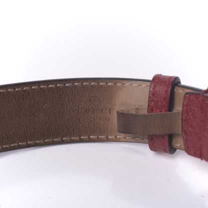 Gucci Calfskin Marmont Double G Bracelet Red 4 of 6