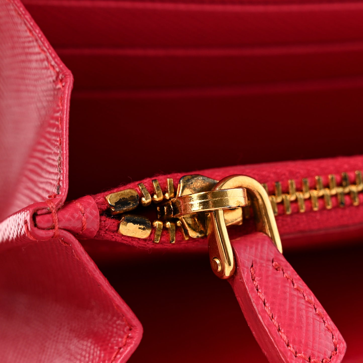Saffiano Metal Continental Flap Wallet Peonia