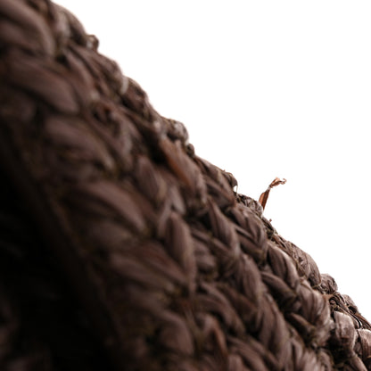 Valentino Garavani Raffia One Stud Chain Clutch Dark Brown 14 of 14