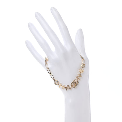 Chanel Metal Logo CC Chain Bracelet Gold 2 of 4