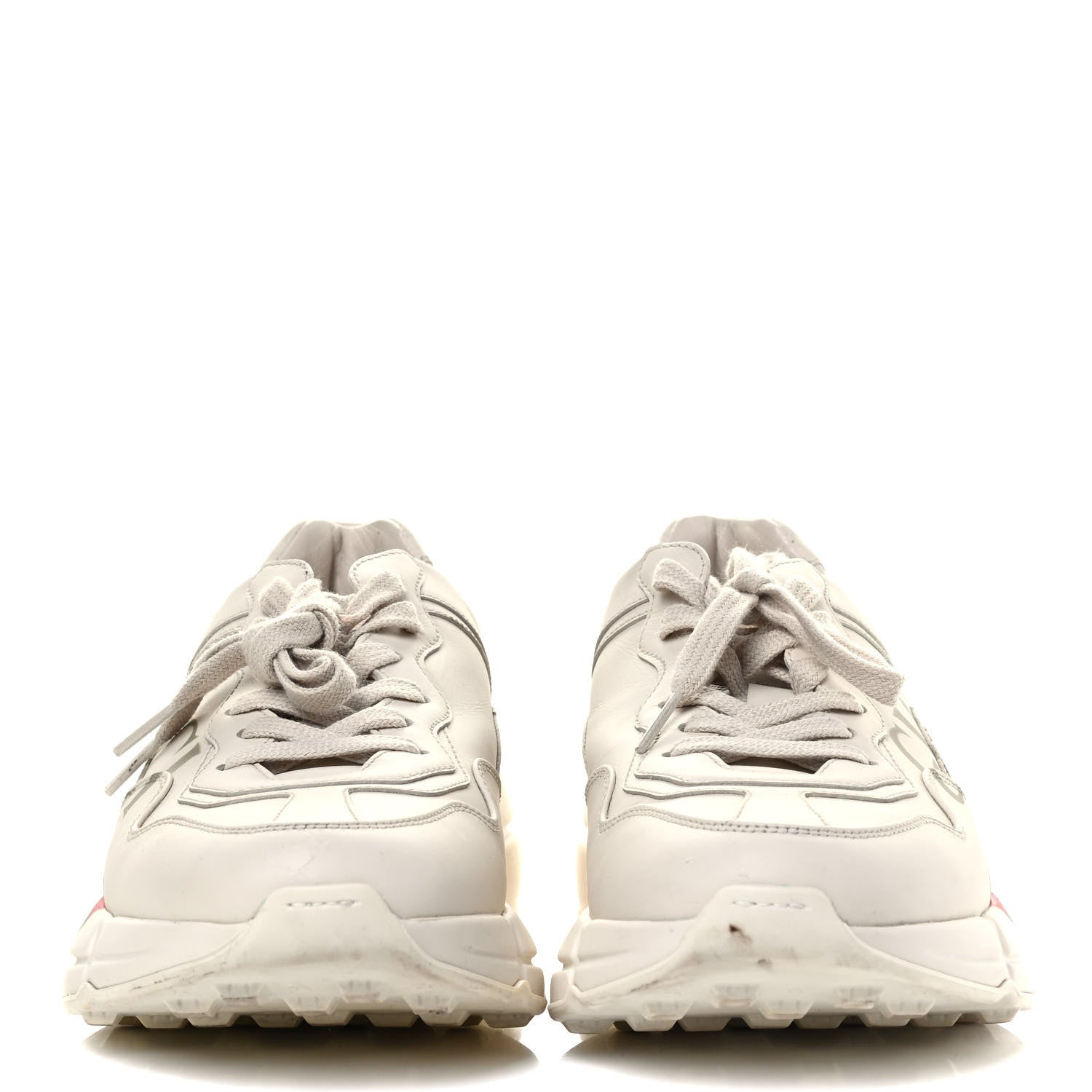 Gucci Calfskin Logo Womens Rhyton Sneakers 39 Ivory 6 of 20