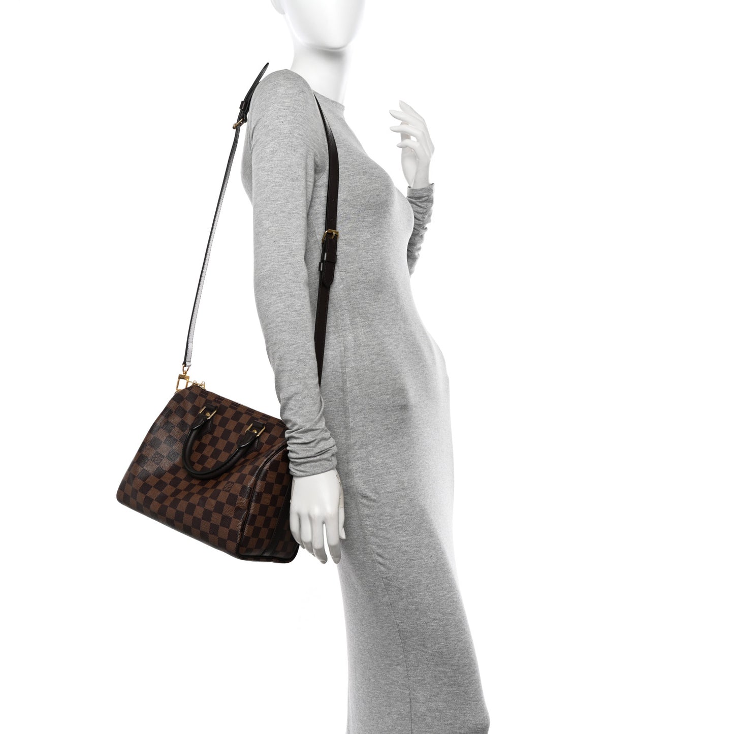 Damier Ebene Speedy Bandouliere 25