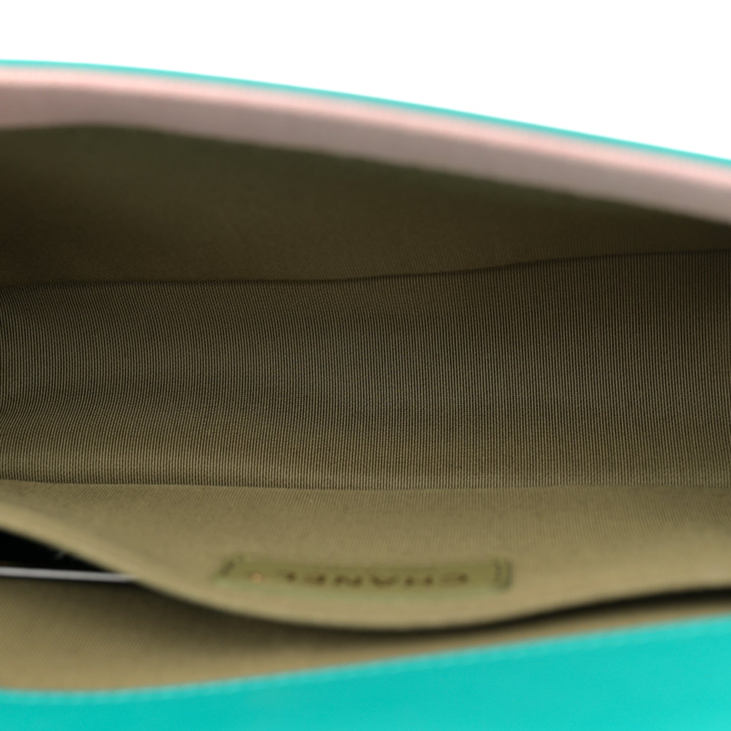 Calfskin Quilted Medium Boy Flap Turquoise