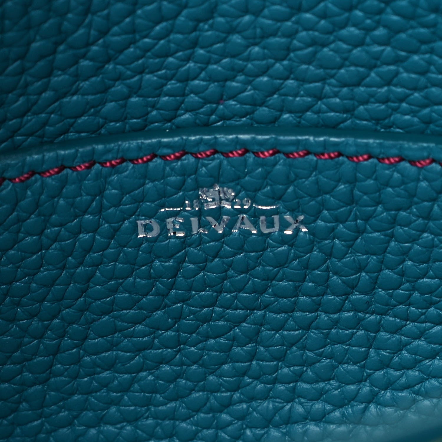 Delvaux Taurillon Mini Pin Bucket Peacock 6 of 10