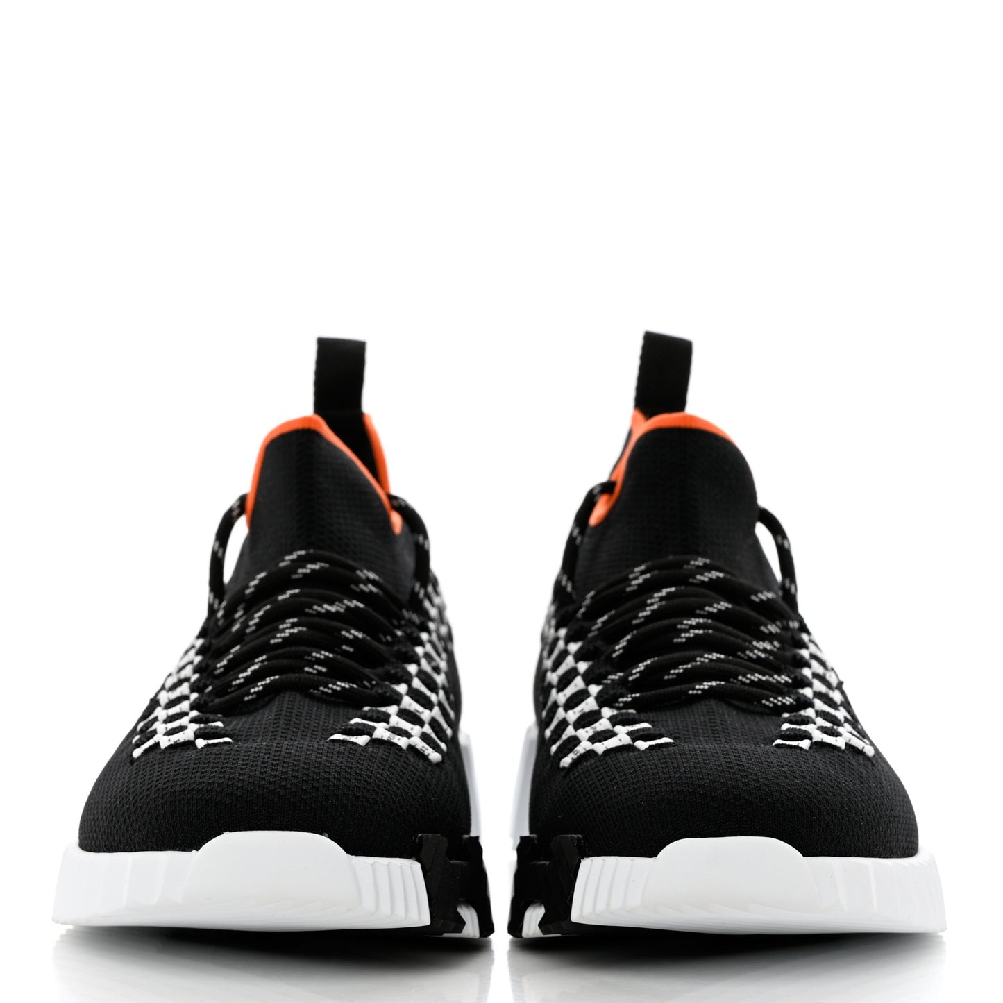Knit Womens Flex Bolduc Sneakers 38.5 Black White