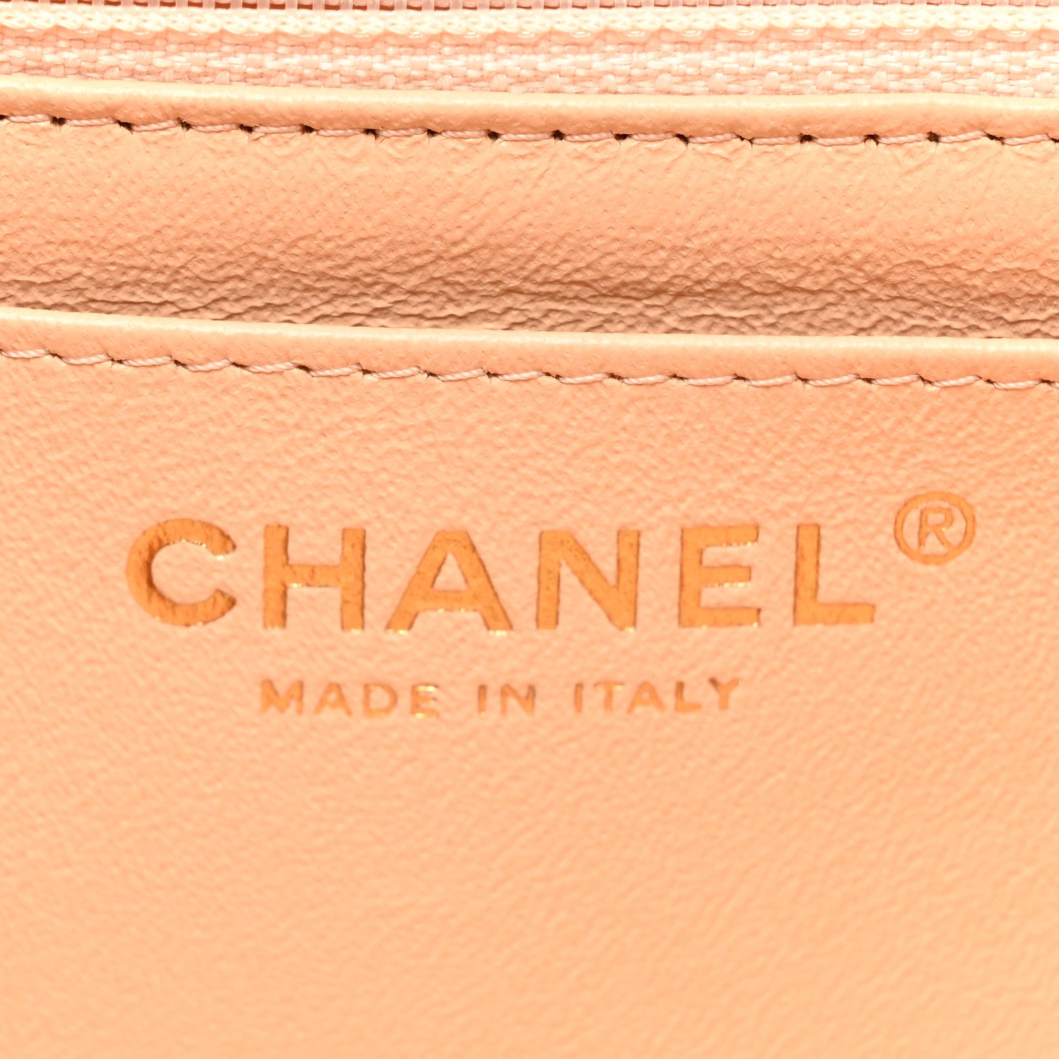Chanel Lambskin Quilted Mini Rectangular Flap Beige 6 of 10