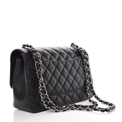 Chanel Caviar Quilted Jumbo Double Flap Black 4 of 9