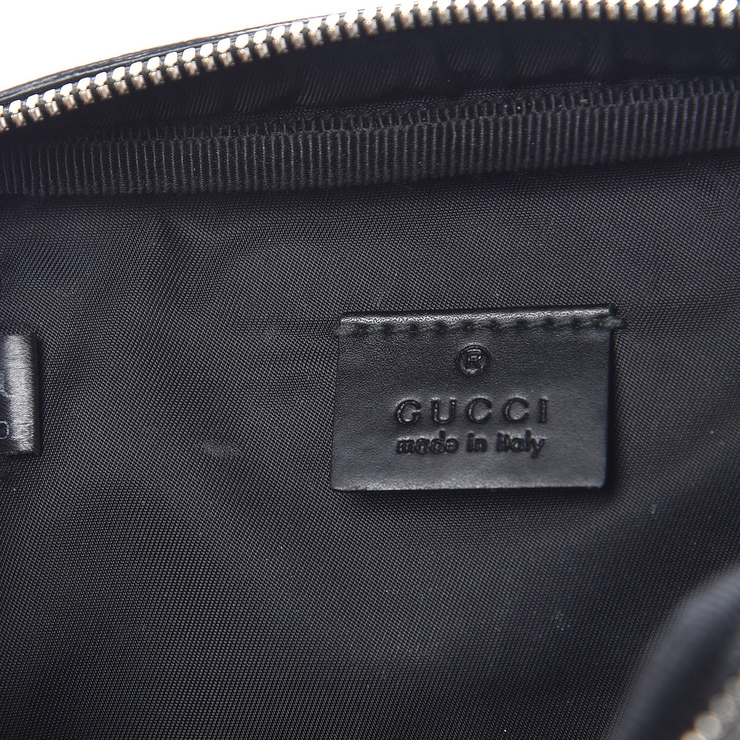 GG Supreme Monogram Web Belt Bag Black