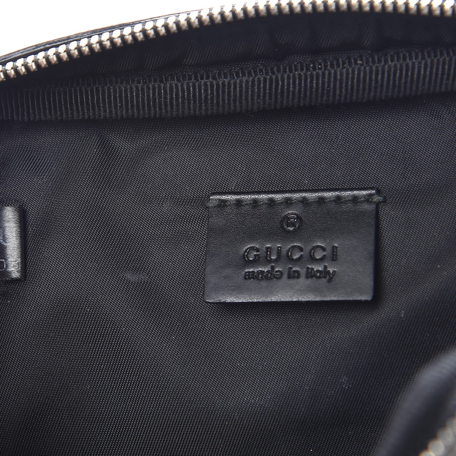 Gucci GG Supreme Monogram Web Belt Bag Black 10 of 11