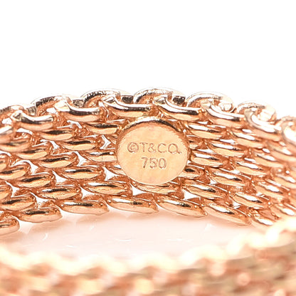 Tiffany 18K Rose Gold Somerset Mesh Ring 52 6 4 of 5
