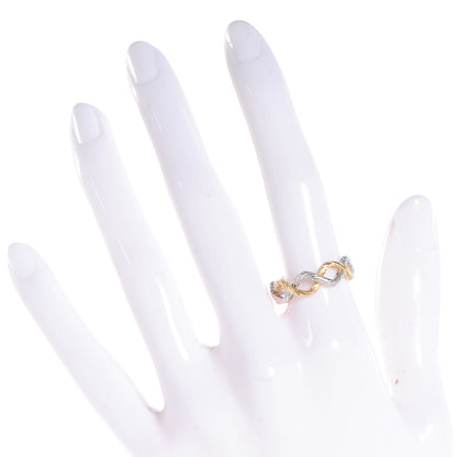 Bulgari BUCCELLATI 18K Yellow and White Gold Ring Eternity 7 2 of 5