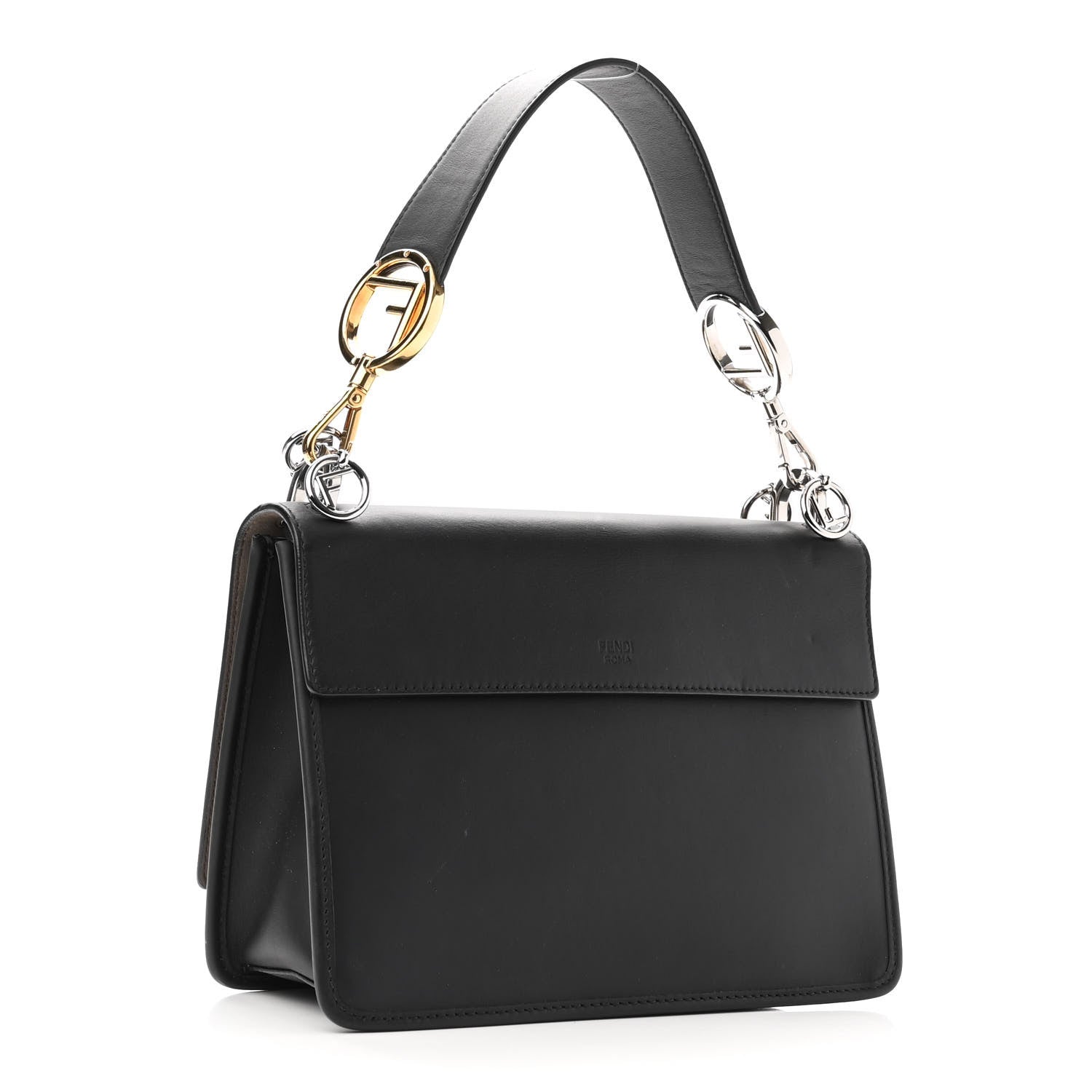 Fendi Vitello Century Opaco F is Fendi Kan I Shoulder Bag Black 3 of 12
