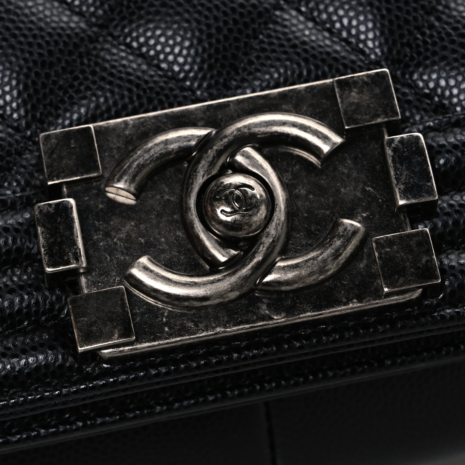 Chanel Caviar Quilted New Medium Boy Flap Black 10 of 10