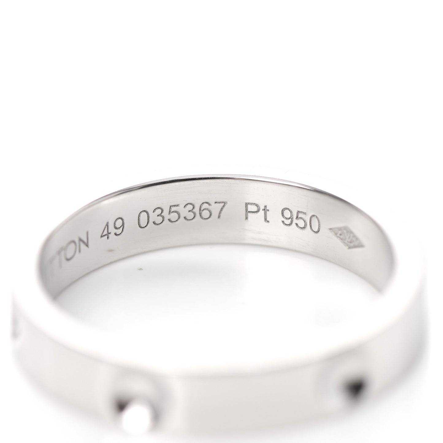 Platinum Empreinte Ring 49 4.75