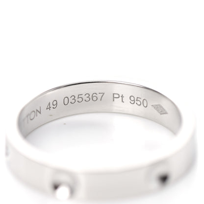 Louis Vuitton Platinum Empreinte Ring 49 4.75 5 of 5