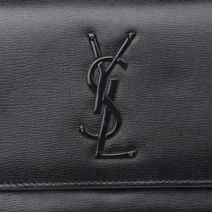 Saint Laurent Calfskin Monogram Sunset Chain Wallet Black 10 of 11