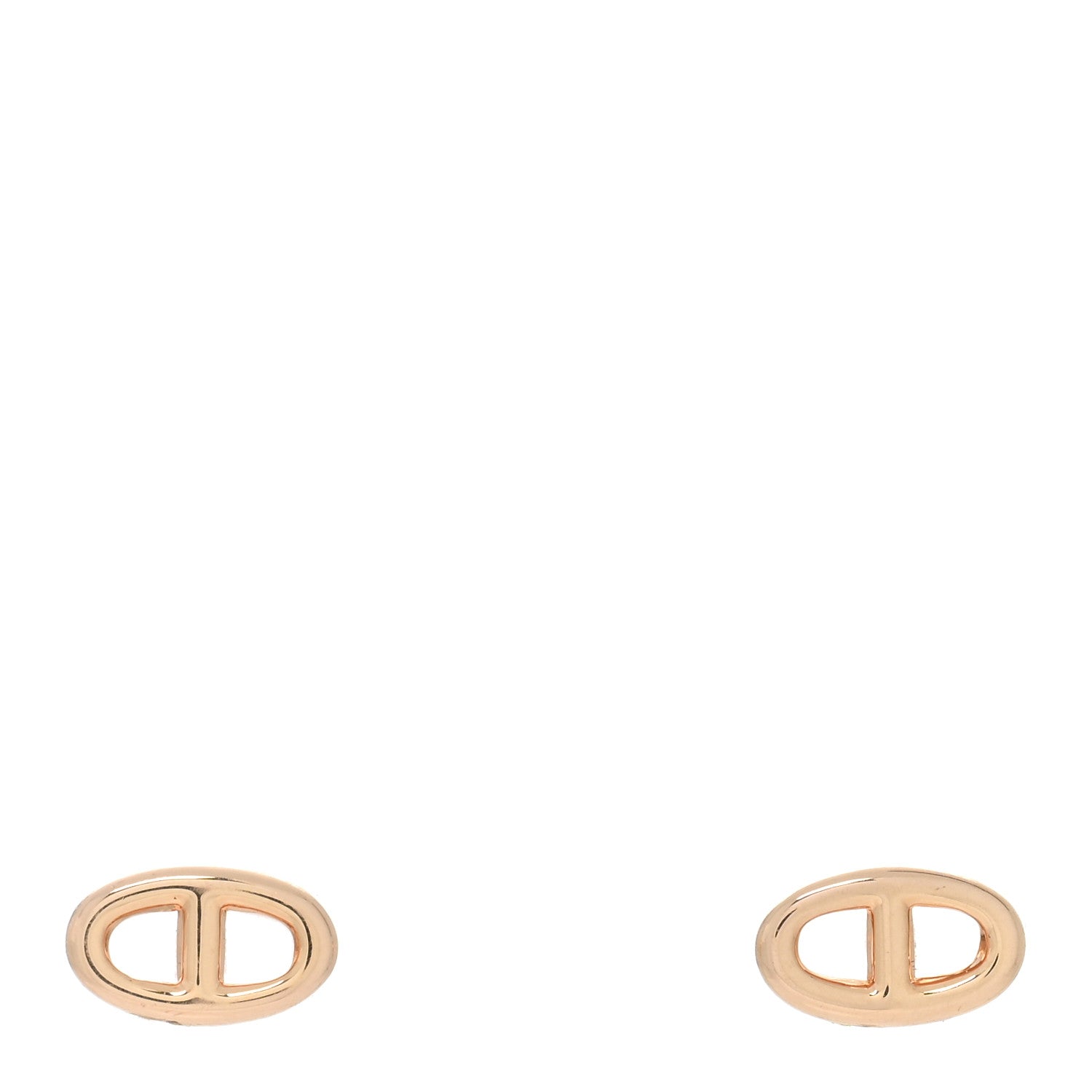 Hermes 18K Rose Gold TPM Farandole Stud Earrings 1 of 4