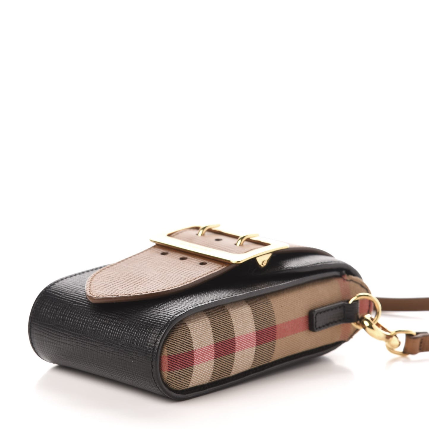Prorsum Grainy Calfskin Oblong Belt Bag Black