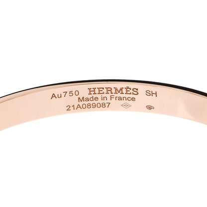 Hermes 18K Rose Gold PM Collier De Chien Bracelet SH 3 of 4