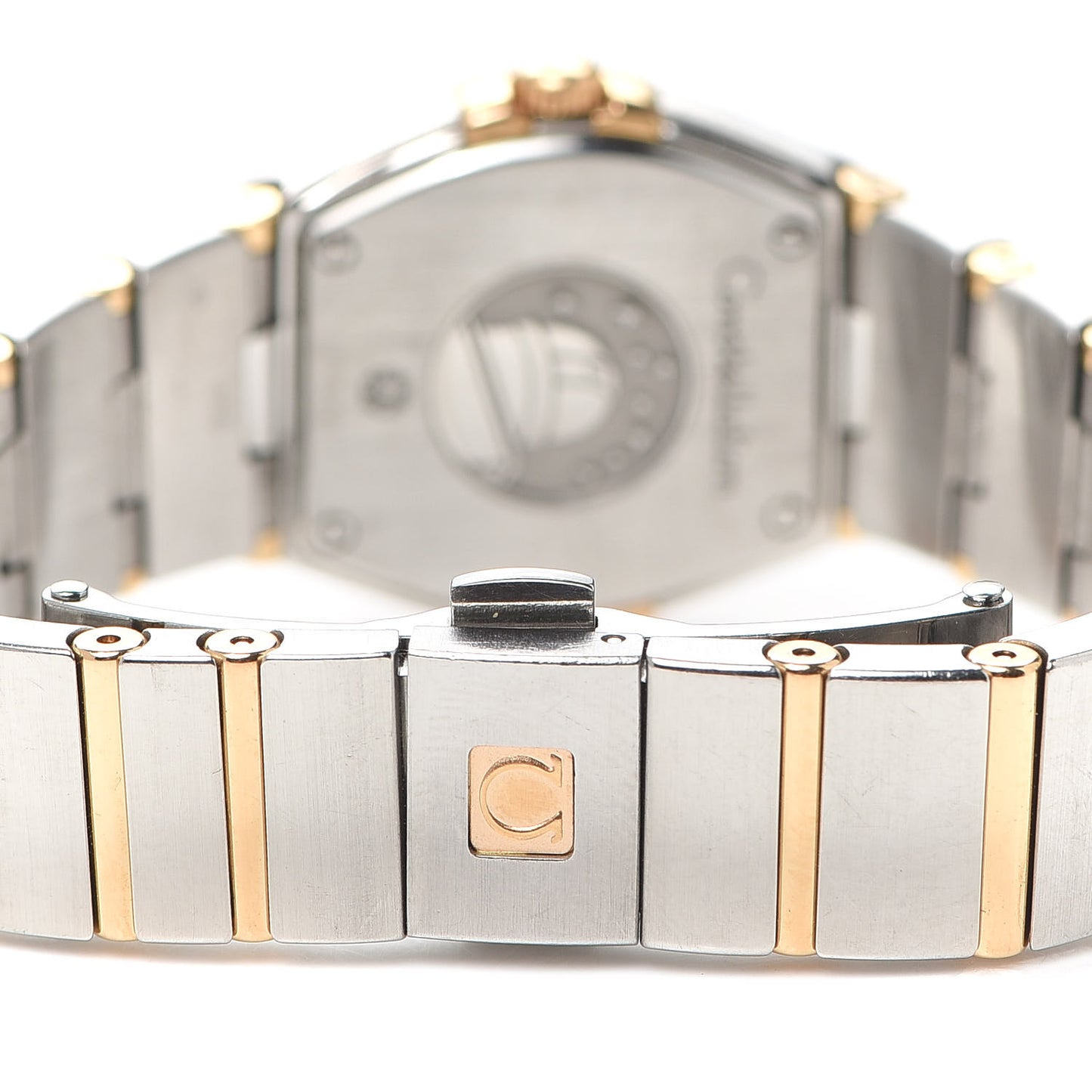 Stainless Steel 18K Red Gold Diamond Mother of Pearl 24mm Constellation Quartz Watch 123.20.24.60.55.001