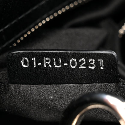 Christian Dior Satin Crystal Cannage Mini Lady Dior Black 7 of 14
